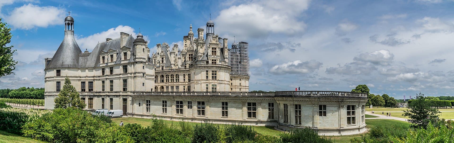 Château de Chambord — château à Chambord, Loir-et-Cher, vue de nuit, classé mh