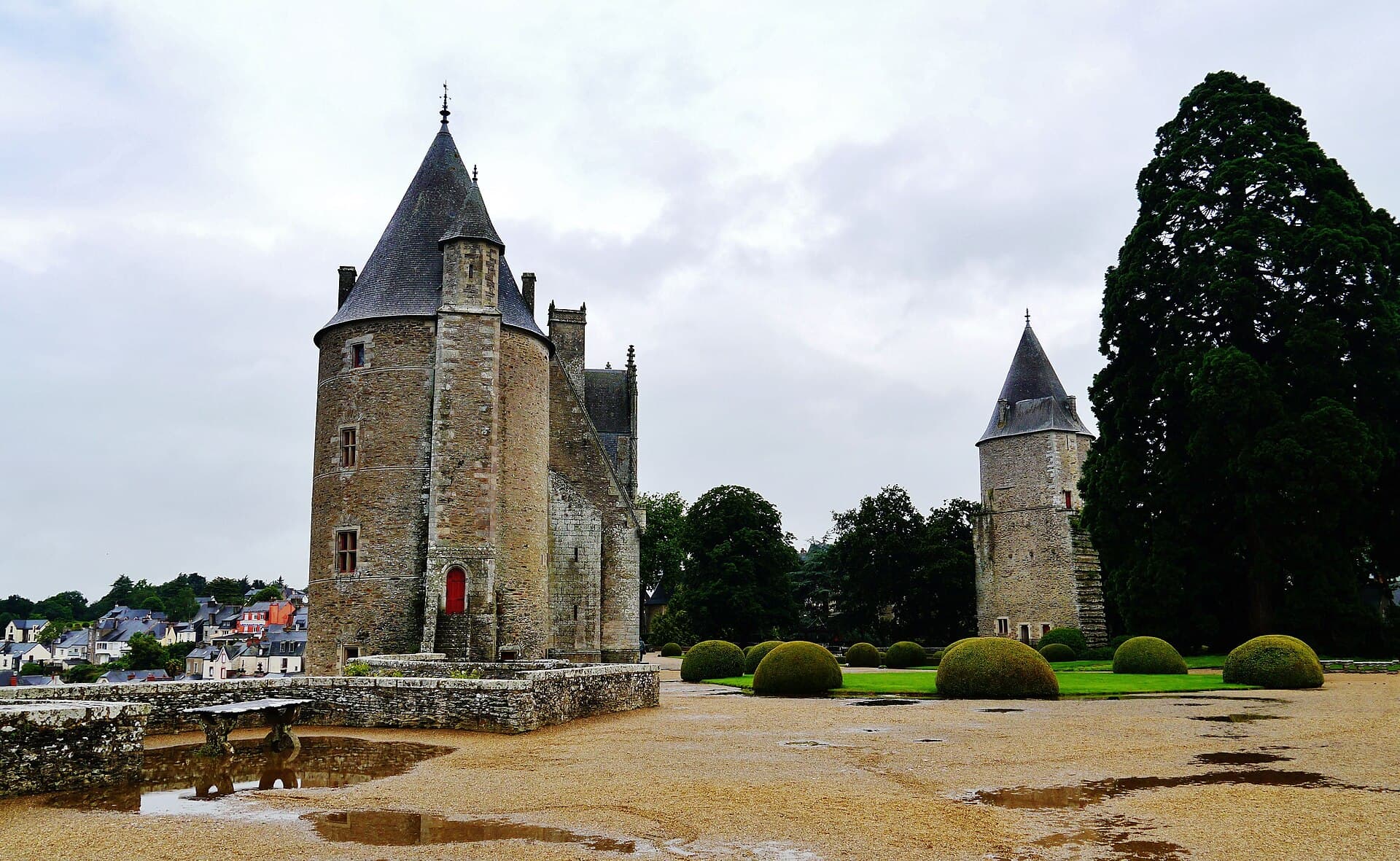 Château de Josselin — château à Josselin, Morbihan, intérieur, classé mh