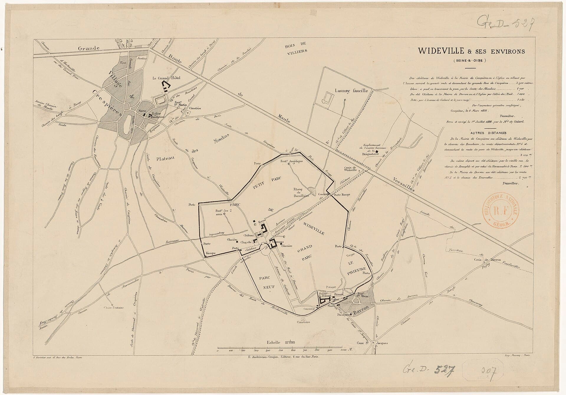 Château de Wideville — château à Davron, Yvelines, inscrit mh