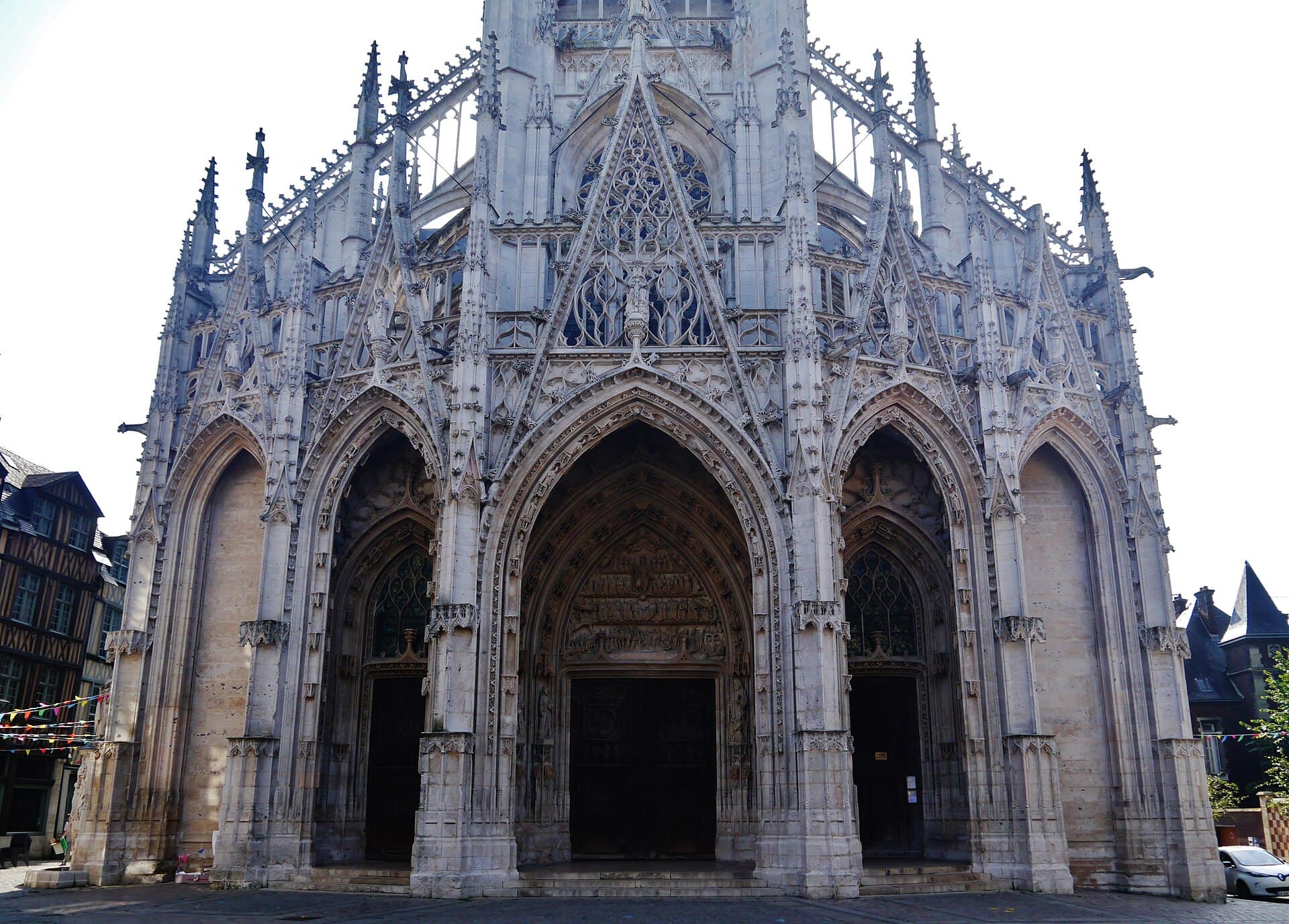 Église Saint-Maclou de Rouen — édifice religieux à Rouen, Seine-Maritime, vue de nuit, classé mh