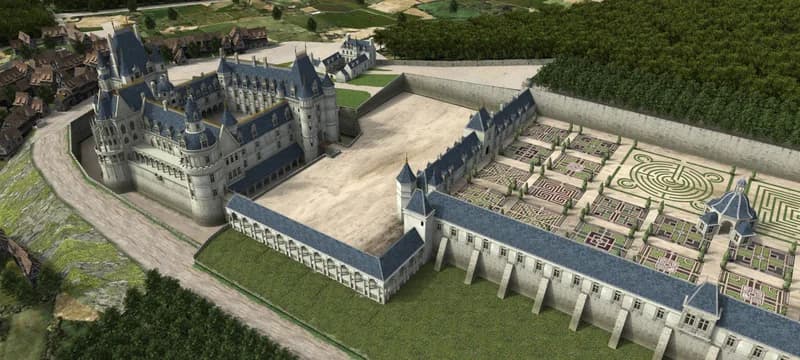 Château de Gaillon — château à Gaillon, Eure, vue de nuit, classé mh
