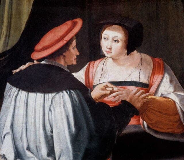 Les Fiancés (Le Couple mal assorti ou Le Joueur de cartes)