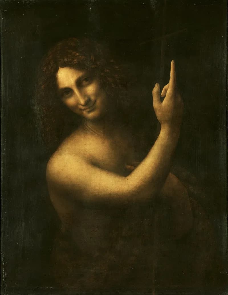 Saint Jean-Baptiste — Référence au tableau du Clos Lucé