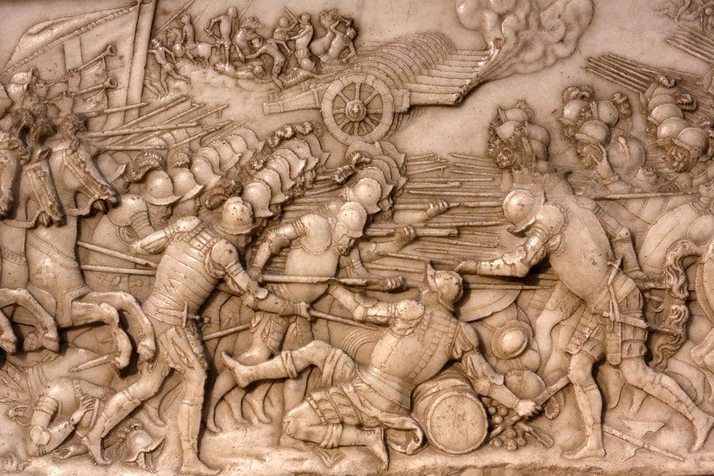 Bas-reliefs des batailles du tombeau de François Iᵉʳ