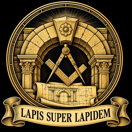 Emblème Le Bâtisseur — LAPIS SUPER LAPIDEM
