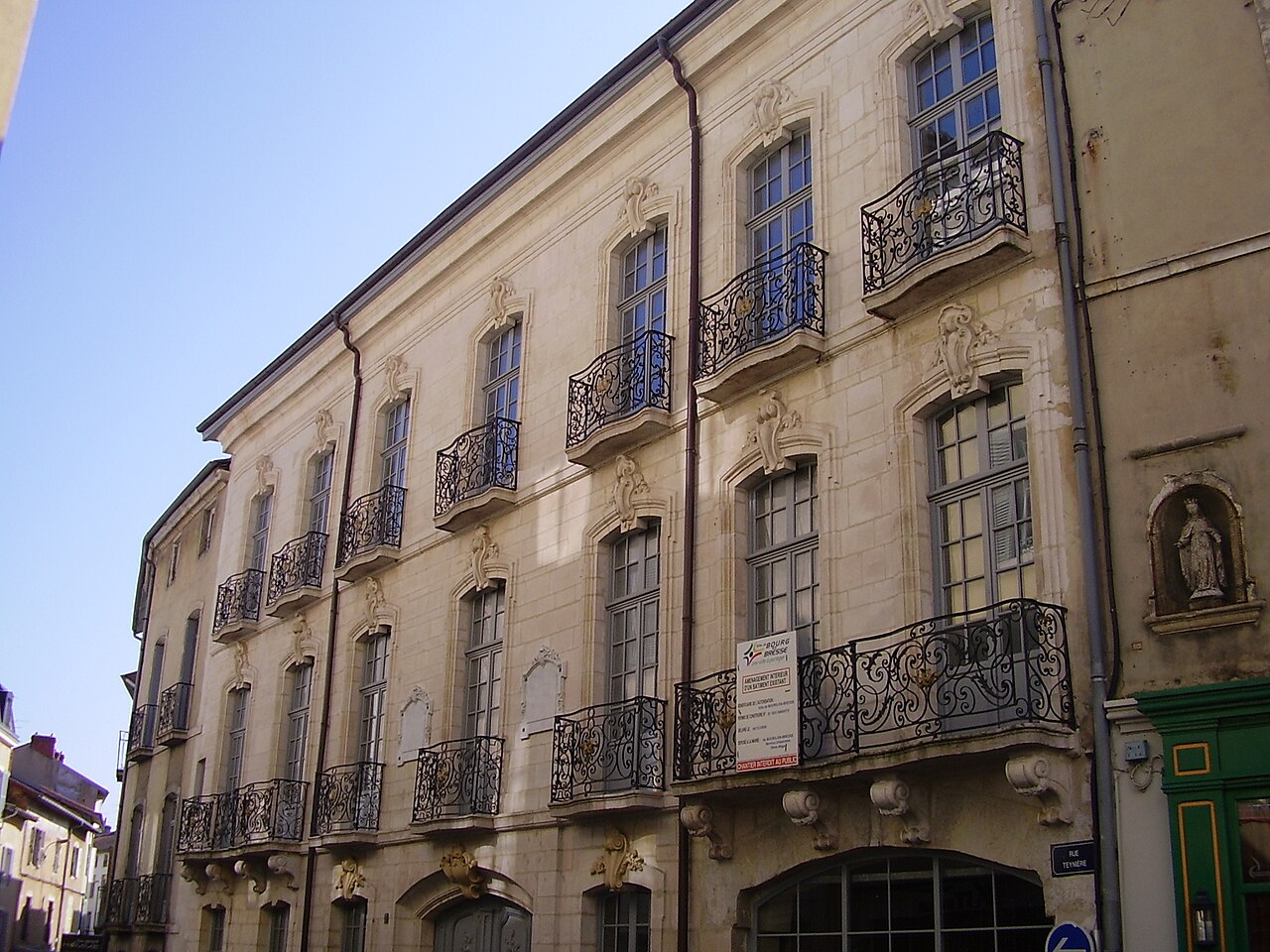 Hôtel Marron de Meillonnas — architecture civile à Bourg-en-Bresse (01), monument historique (Classé MH)