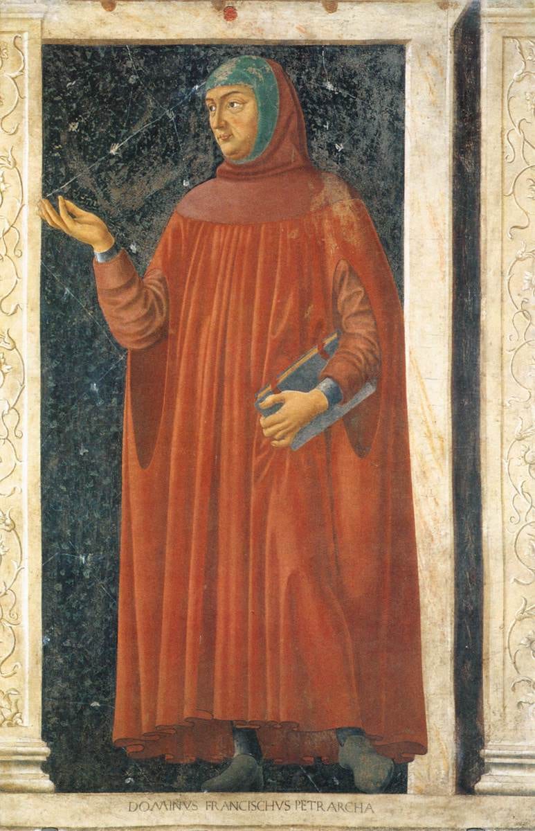 Pétrarque (Francesco Petrarca), par Andrea del Castagno