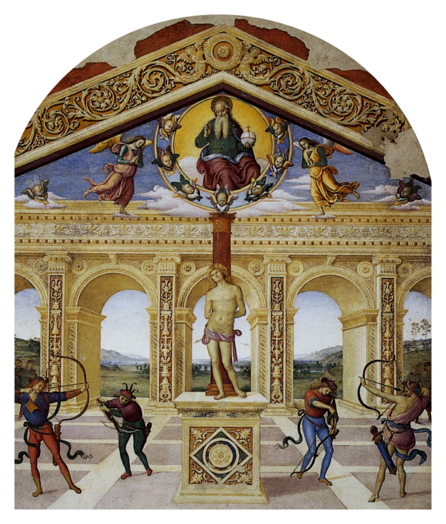 L'église San Sebastiano à Panicale (le Martyre de saint Sébastien de Pérugin) — édifice religieux à Panicale (null)