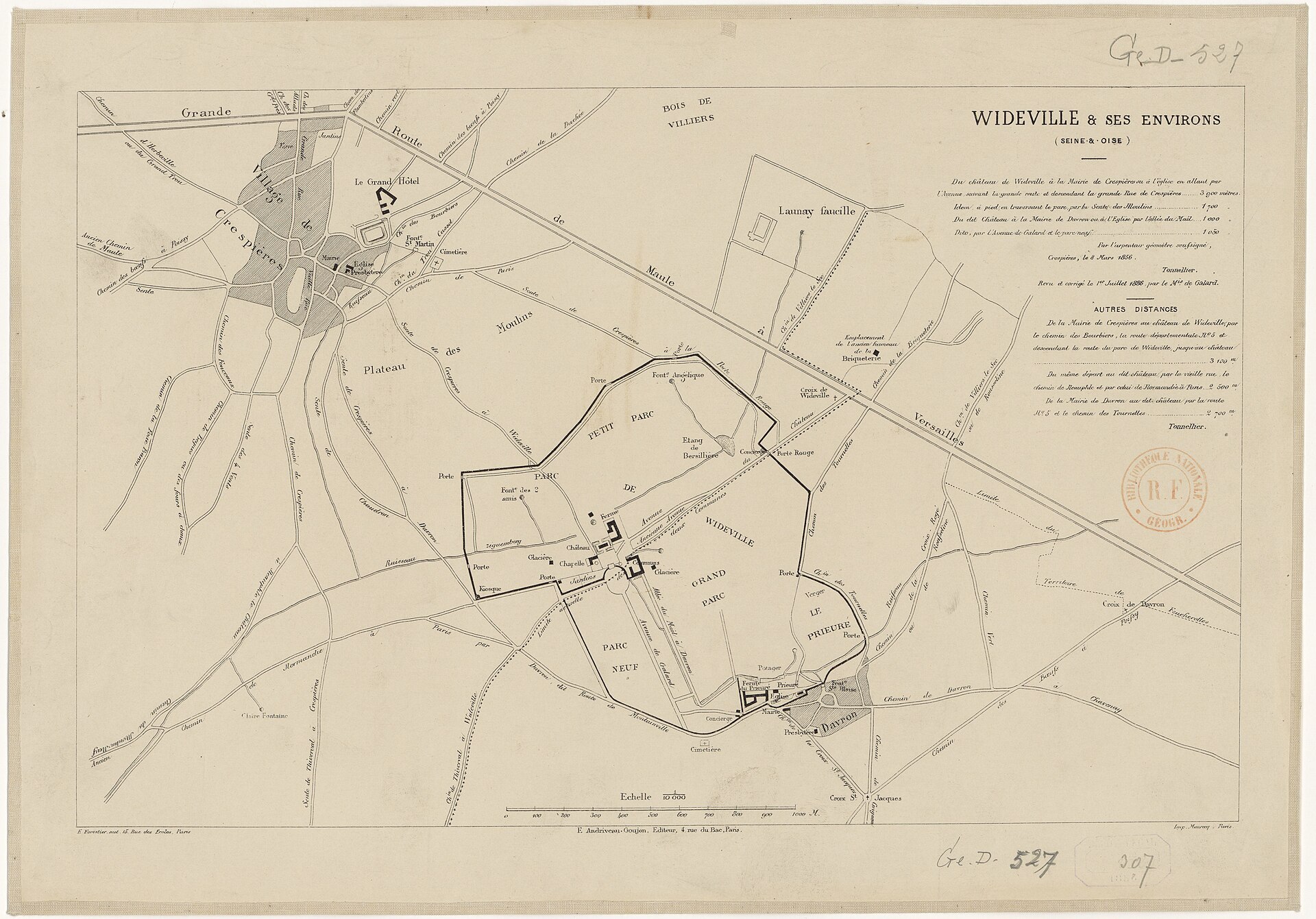 Château de Wideville — château à Davron, Yvelines, inscrit mh