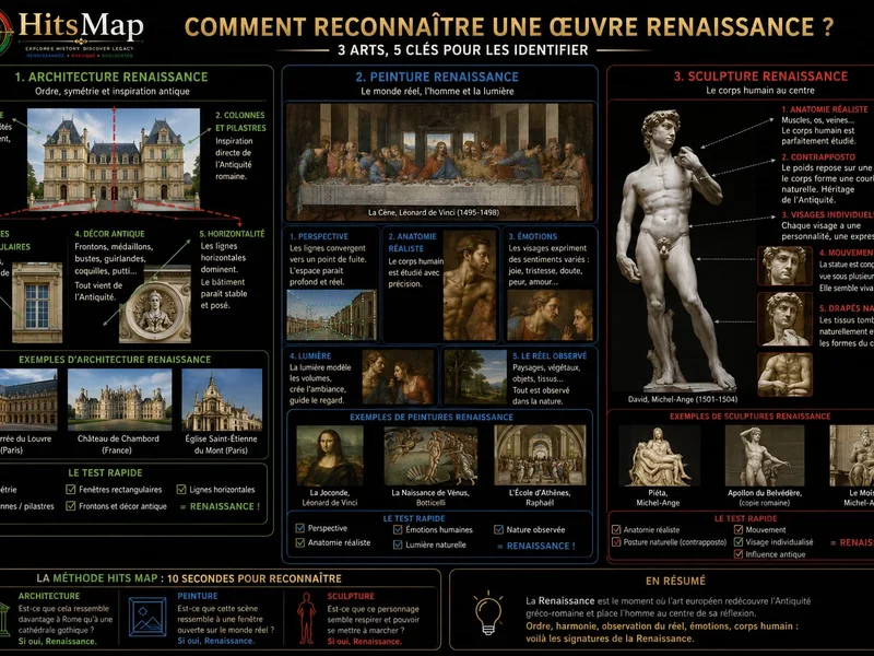 Reconnaître une oeuvre Renaissance ? Guide pour l'Architecture, la Peinture, la Sculpture