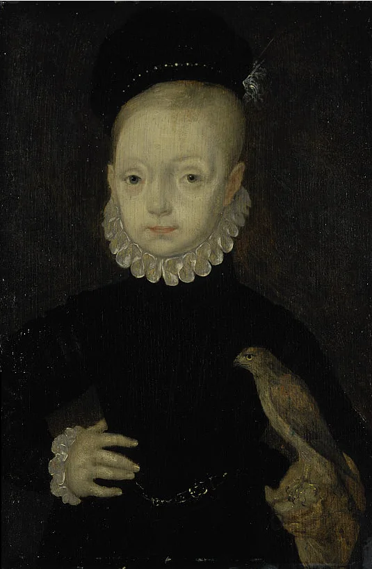 Portrait du jeune roi Jacques VI d'Écosse, peint par Arnold Bronckorst.