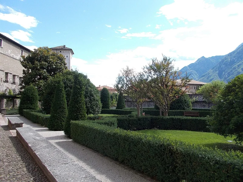 Façade de Le Castello del Buonconsiglio et le Magno Palazzo (Trente)