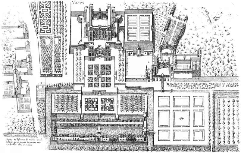Château de Verneuil-sur-Oise — château à Verneuil-sur-Oise, Oise, vue de nuit, classé mh