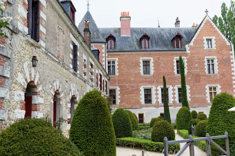 Château du Clos Lucé — château à Amboise, Indre-et-Loire, vue de nuit, classé mh