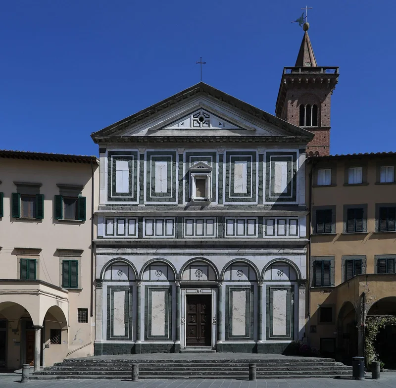 Façade de La Collegiata di Sant'Andrea à Empoli et son musée