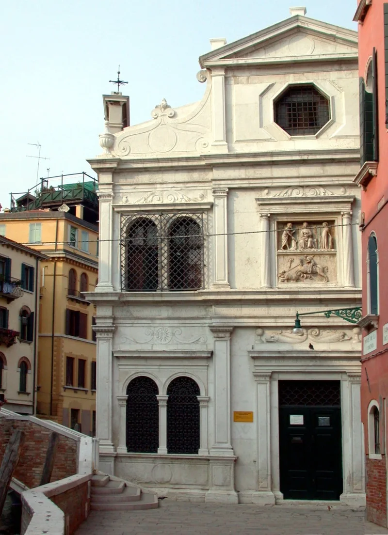 Façade de La Scuola Dalmata di San Giorgio degli Schiavoni