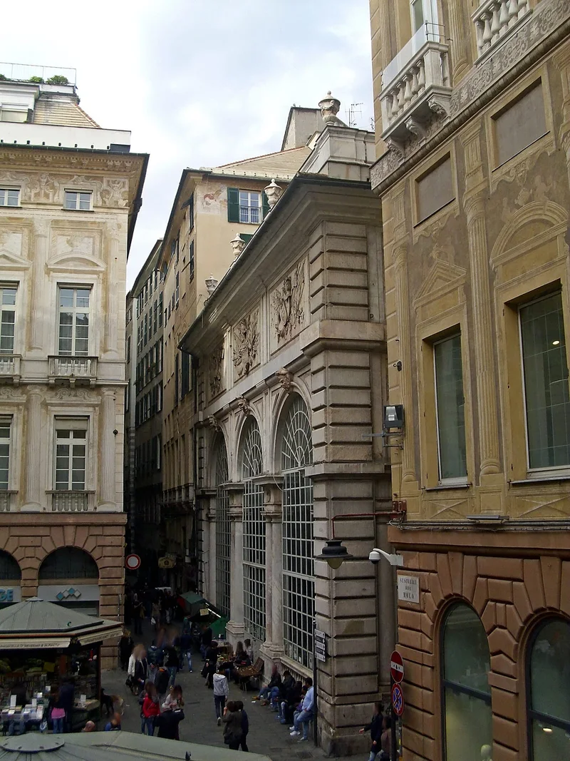 Façade de La Loggia della Mercanzia à Gênes