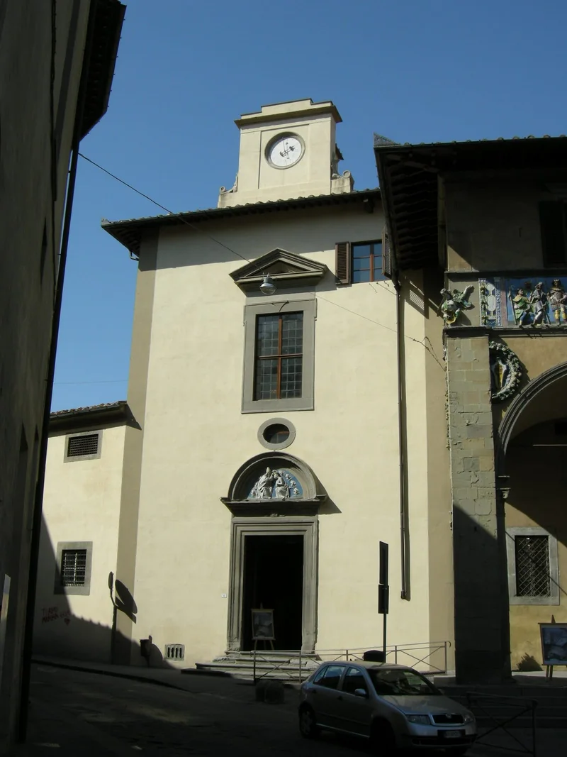 Façade de L'Ospedale del Ceppo à Pistoia