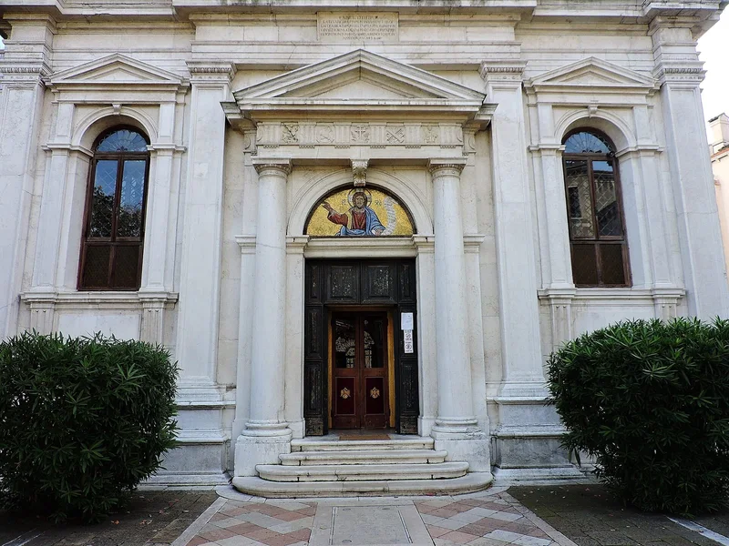 Façade de L'église San Giorgio dei Greci