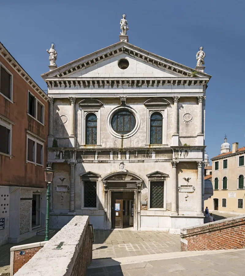 Façade Renaissance de l'église San Sebastiano à Venise