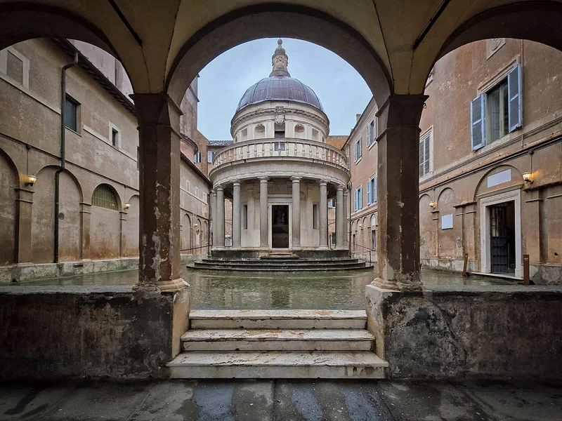 Façade de Le Tempietto de Bramante