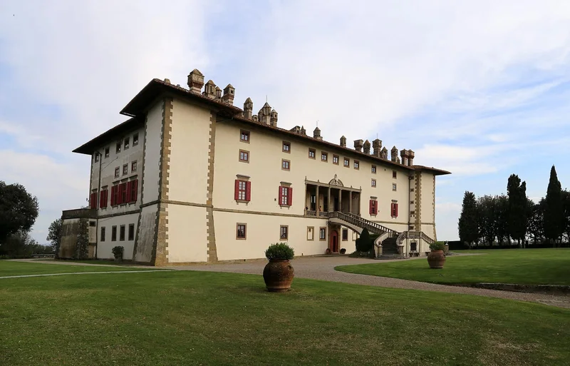 Façade de La Villa Médicis d'Artimino (La Ferdinanda)