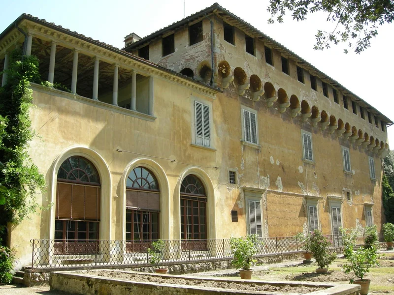 Façade de La Villa Médicis de Careggi
