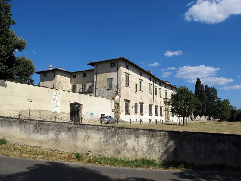 Façade de La Villa Médicis de Castello