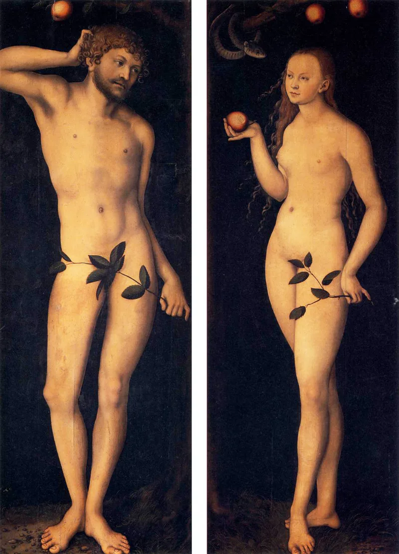 Adam et Ève (deux panneaux)