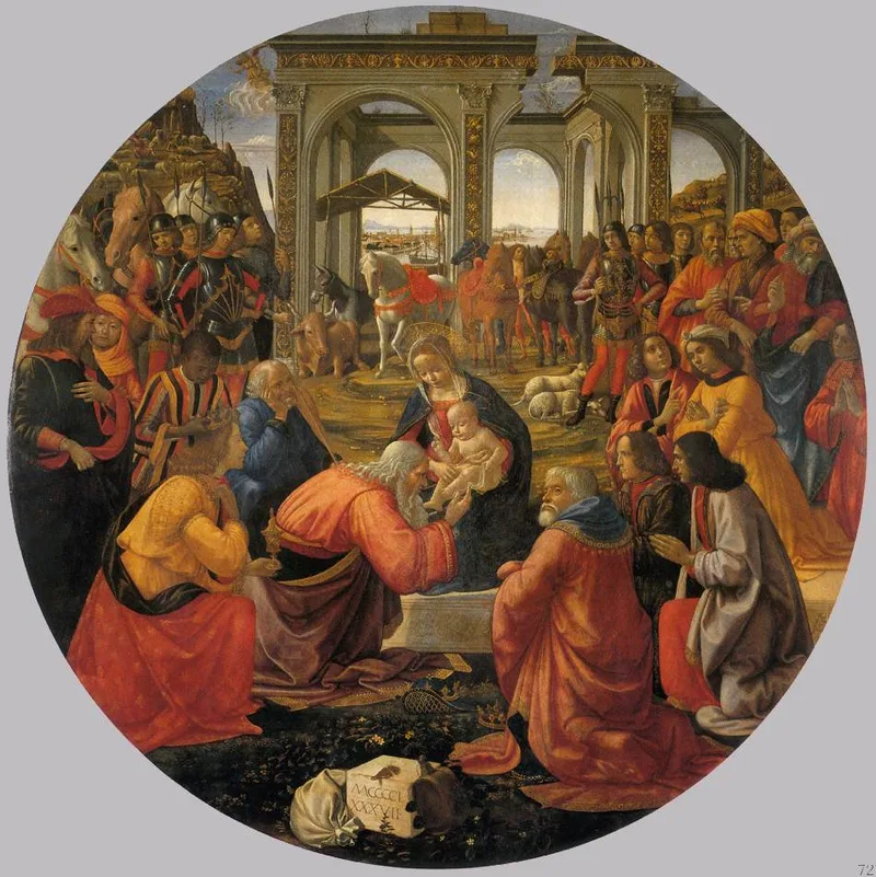 Adoration des Mages (tondo Tornabuoni)