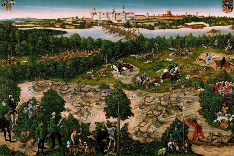 Chasse au cerf avec l'Électeur Jean-Frédéric
