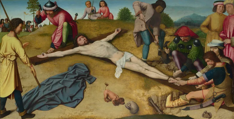 Le Christ cloué sur la croix