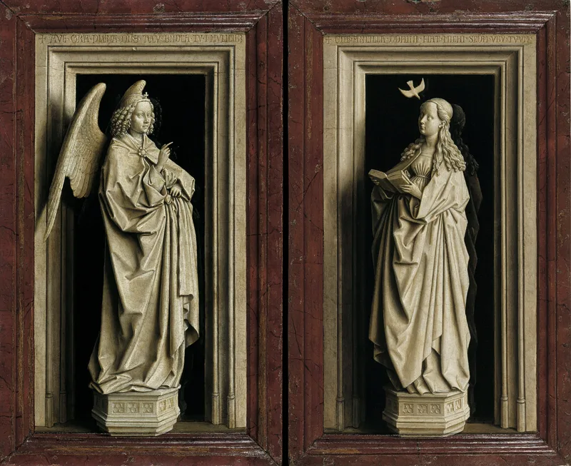 Diptyque de l'Annonciation (grisaille)