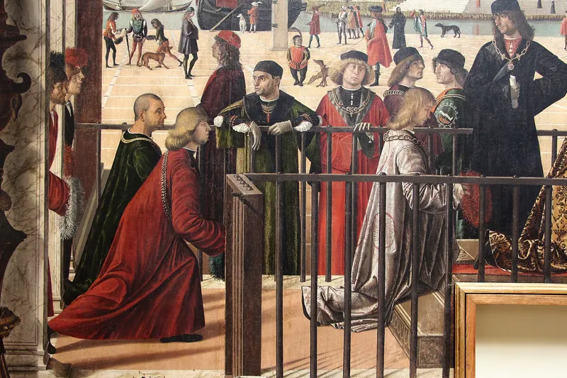 L'Arrivée des ambassadeurs (Arrivo degli ambasciatori), Vittore Carpaccio