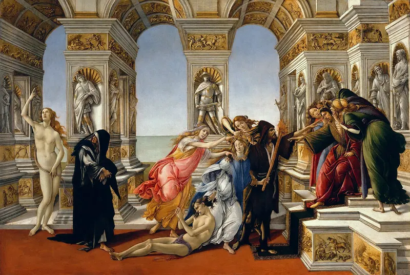 La Calomnie d'Apelle (La Calunnia di Apelle), Sandro Botticelli