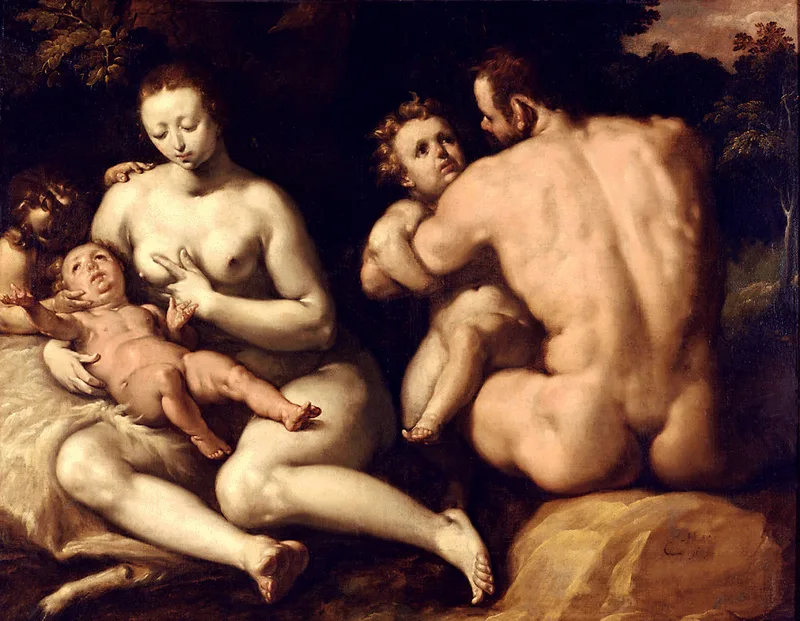 La Première famille (Adam et Ève avec leurs enfants)