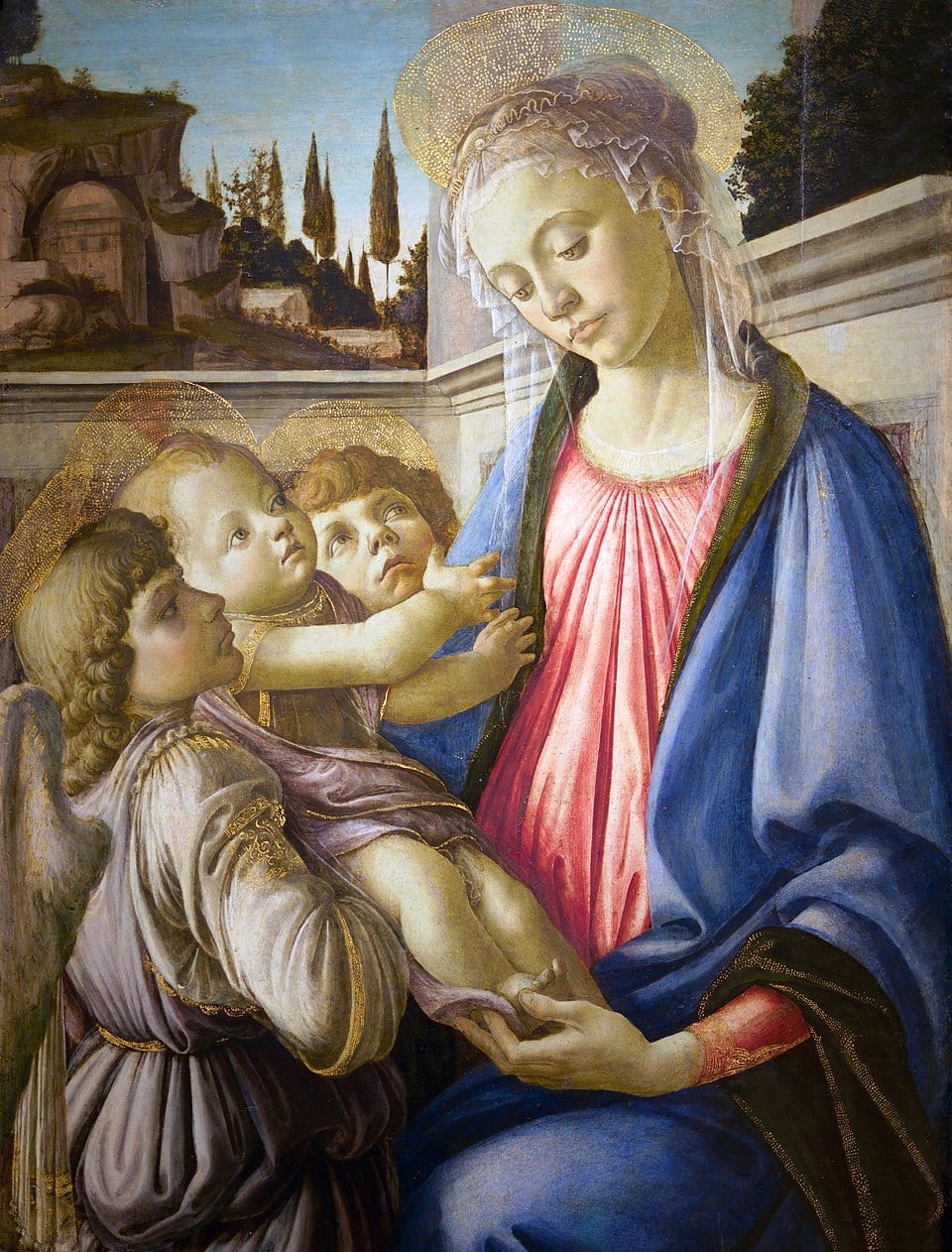 La Vierge à l'Enfant avec deux anges