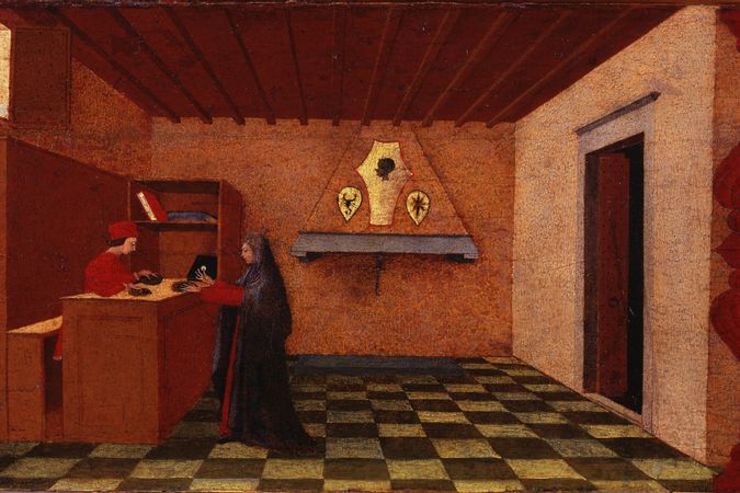 Troisième panneau de la prédelle du Miracle de l'hostie profanée d'Uccello.
