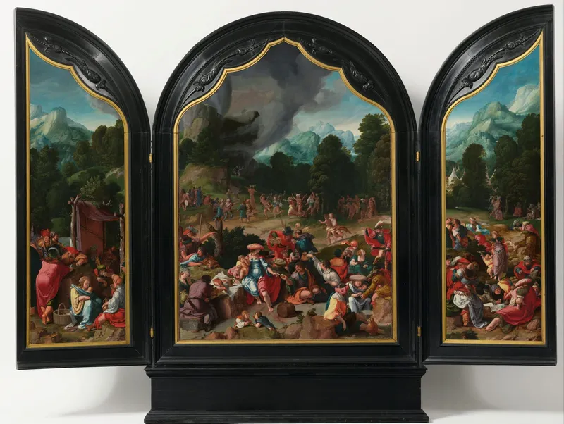 La Danse autour du veau d'or de Lucas van Leyden