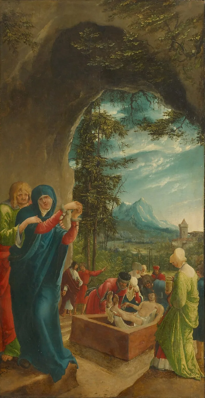 Mise au tombeau (prédelle du retable de St-Florian)