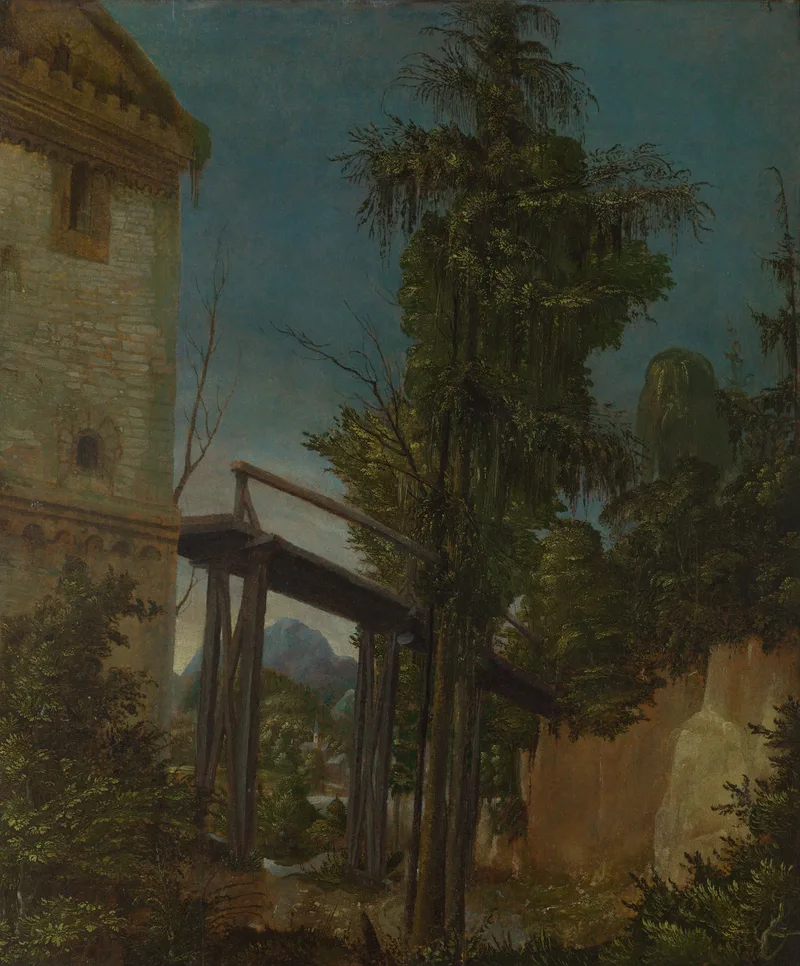 Paysage au petit pont (Landscape with a Footbridge)