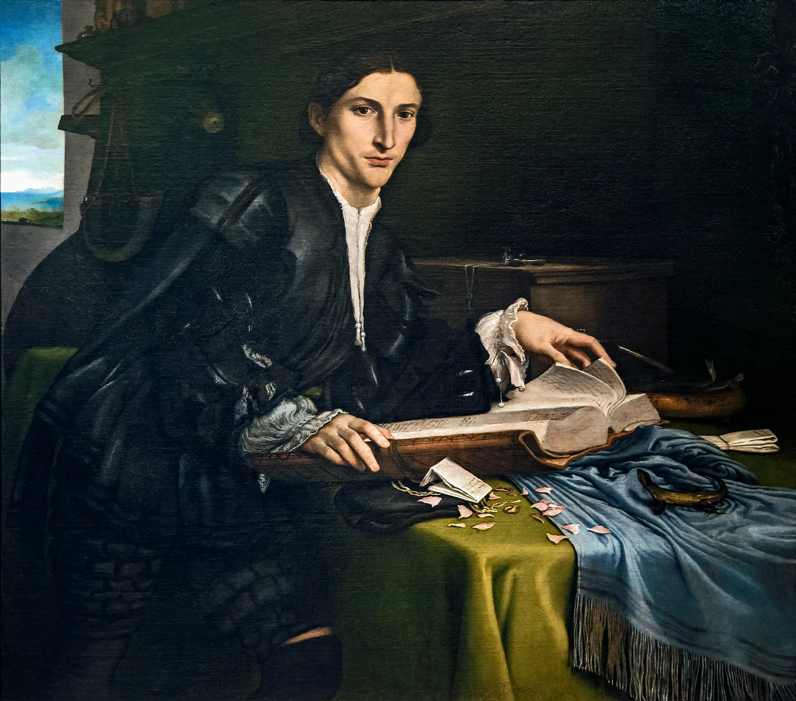 Ritratto di giovane nel suo studio