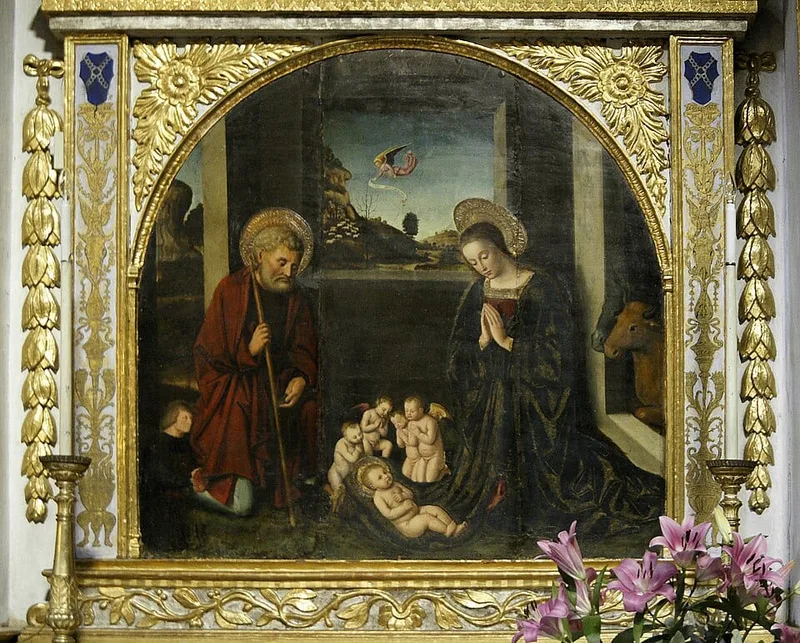 Retable de l'Adoration de l'Enfant — Collégiale Saint-Martin de La Brigue