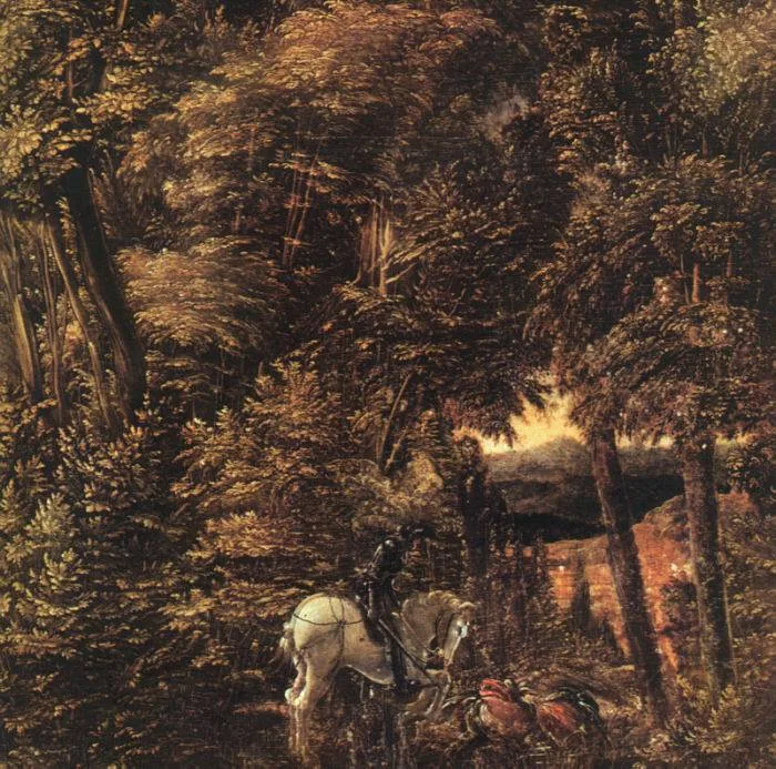 Saint Georges dans la forêt