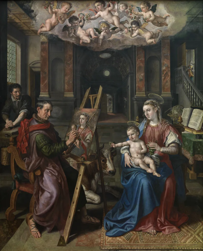 Saint Luc peignant la Vierge