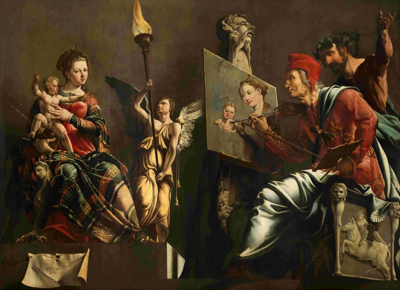 Saint Luc peignant la Vierge