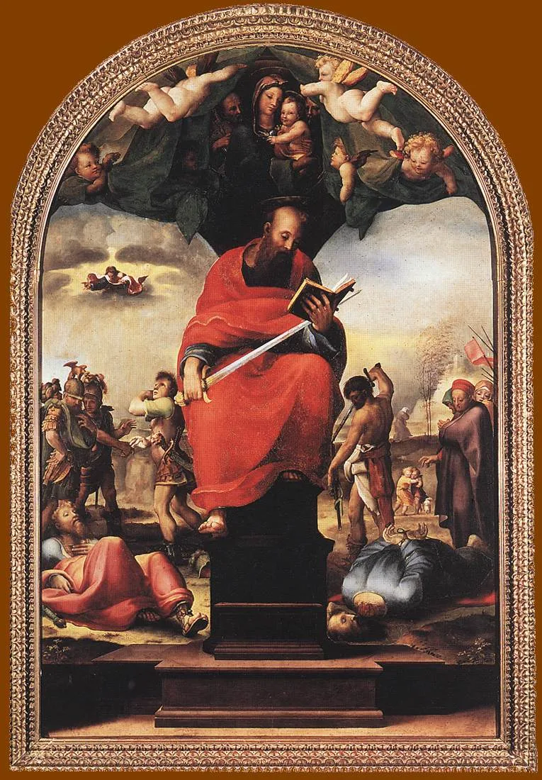 Saint Paul trônant