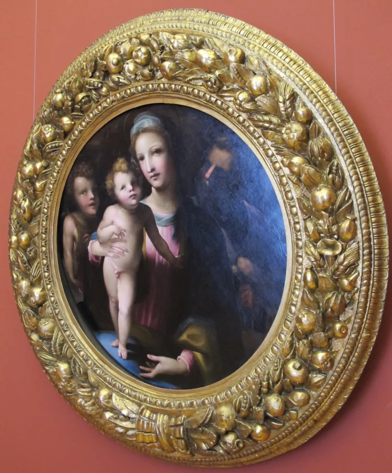 Sainte Famille au petit saint Jean (tondo)