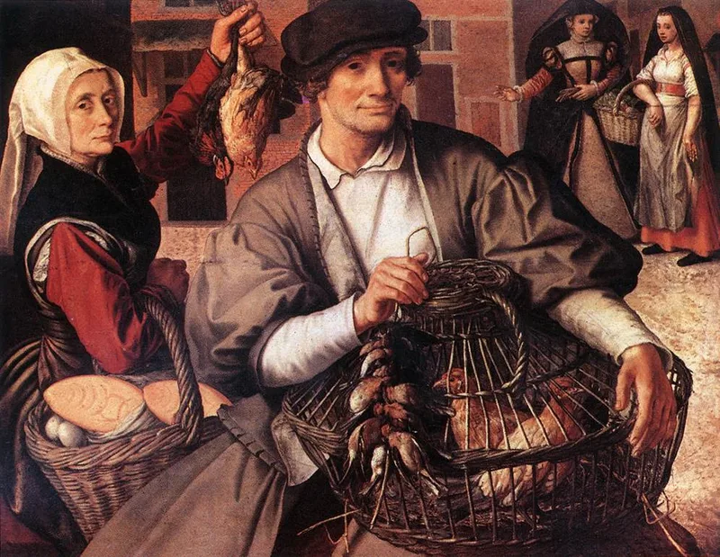 Scène de marché