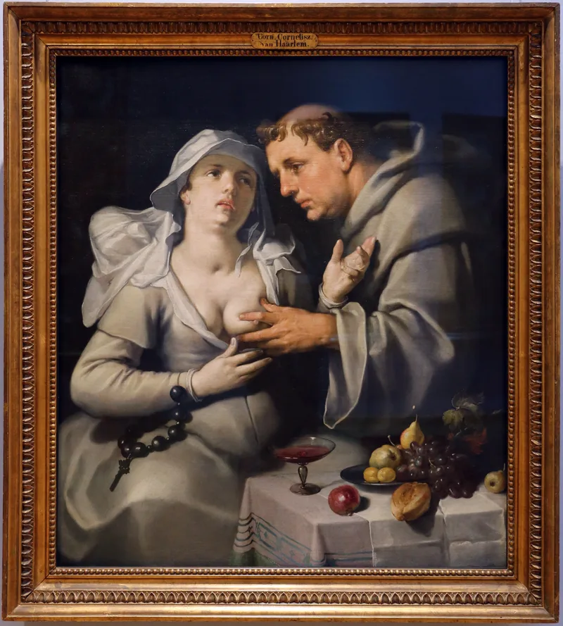 Un moine et une béguine